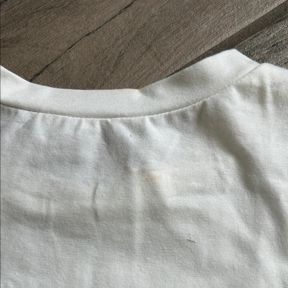 Elegant White and Black Women's Short Sleeve Top - Picture 5 of 5